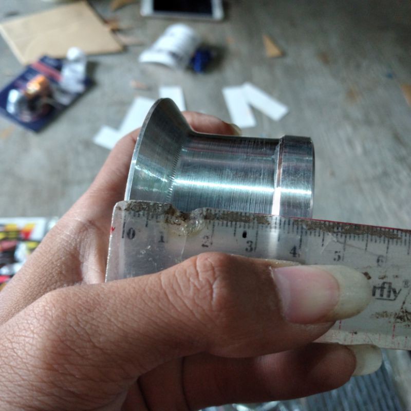 Velocity corong karbu pe 26 pwl 26 pwk 26 trotle body injection ukuran panjang 4cm full cnc