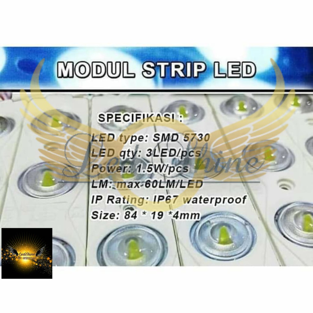 SAMSUNG LED Modul 5730 SMD 12v DC 3 Mata 12 v volt Module Ori bening