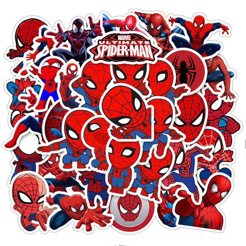 

50 pcs Sticker / Stiker / Tempelan Marvel Spiderman