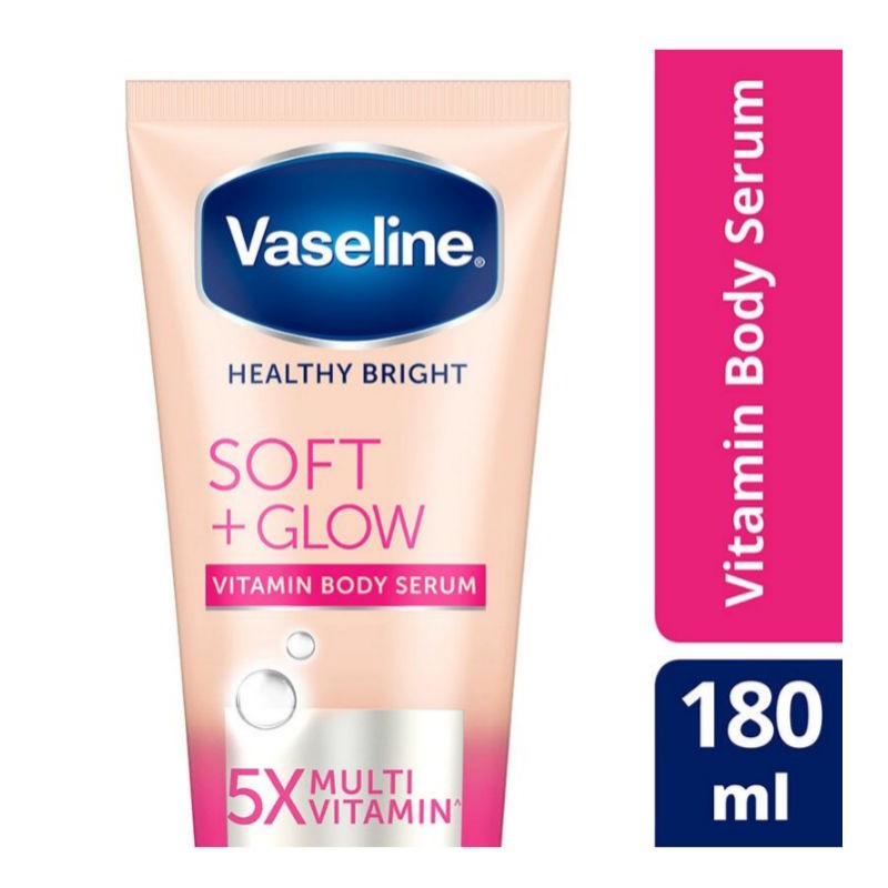 100 ml Vaseline soft glow firm glow hijab bright body serum180ml