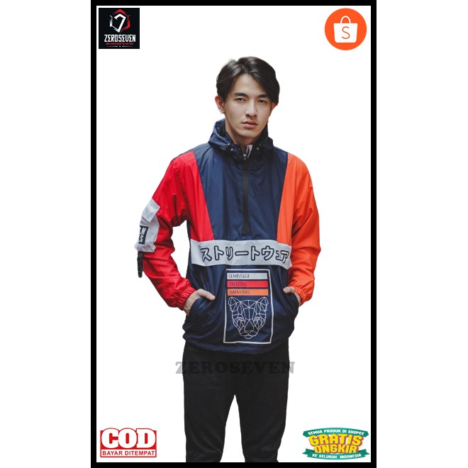 JAKET CAGOULE JAKET WATERPROOF JAKET DISTRO JAKET PRIA JAKET WATERPROOF PRIA OUTERWEAR ENAM