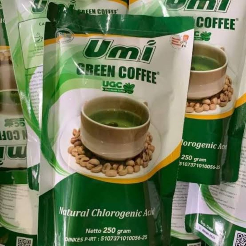 Umi Green Coffee Pelangsing Original Kemasan Baru,UGC Kopi Penurun Berat Badan