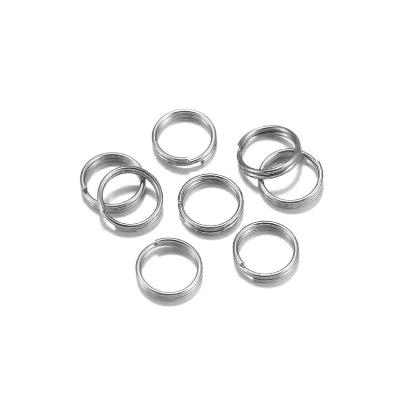 20pcs Ring Split Swivel Konektor Umpan Pancing