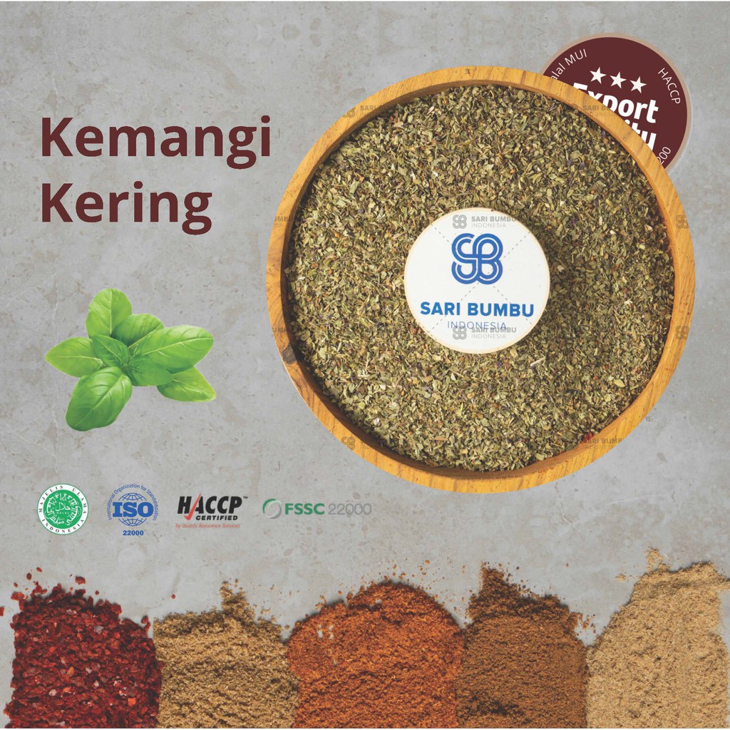 

Kemangi Kering / Dry Basil - (Large Pack) Rempah *Export Quality