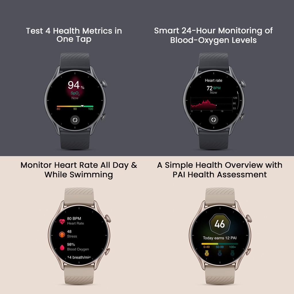 Amazfit GTR 3 Smartwatch HD AMOLED Display - Garansi Resmi