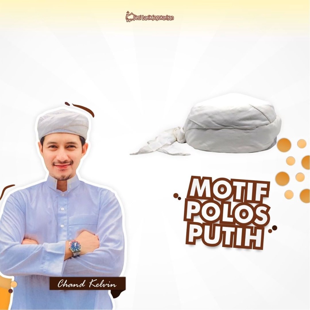 Peci Batik Jogokariyan Asli Motif Peci Polos Panjang Kopiyah Songkok