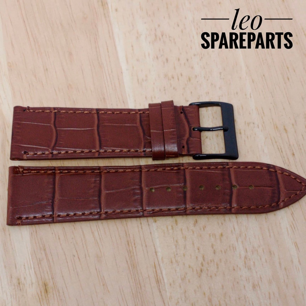 Tali jam kulit / 24mm
