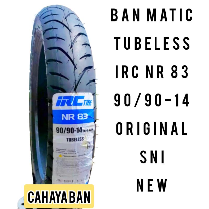 Ban Belakang Montor Matic Tubeles Irc nr 83 ukuran 90/90-14 ban montor ring 14 ban irc tubles 90/90-
