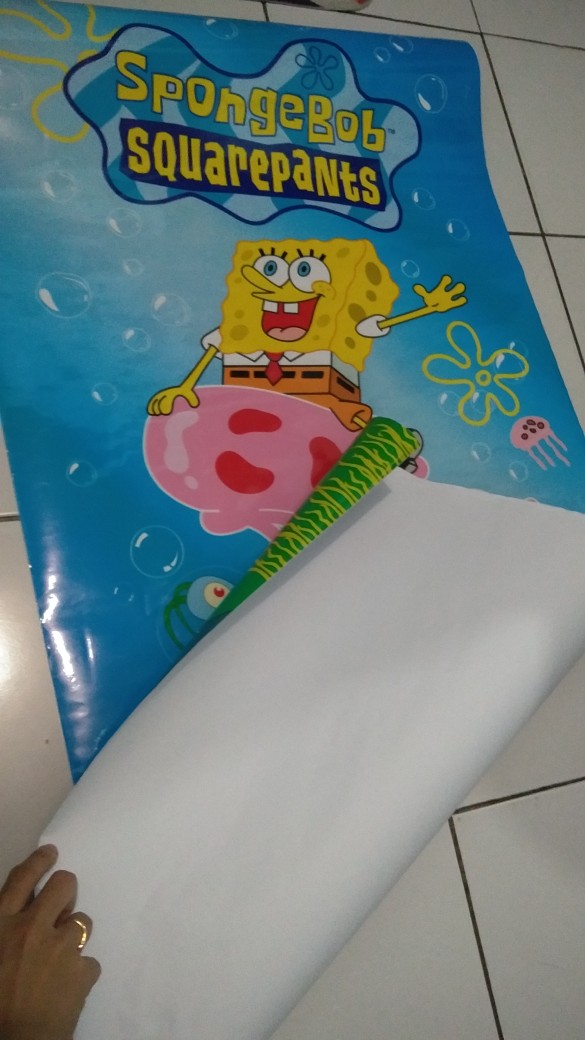 Sticker Kulkas 1 Pintu Dan 2 Pintu Spongebob
