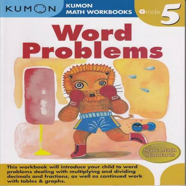 buku matematika Kumon soal cerita word Problems Kelas 5