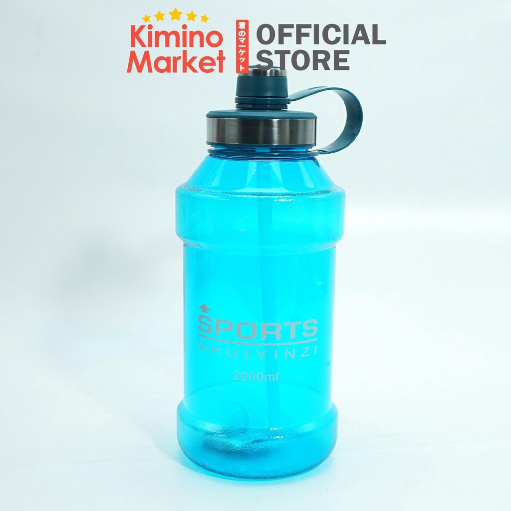 Botol Minum 2000 ML Water Drink Bottle Besar Jumbo dengan Tali