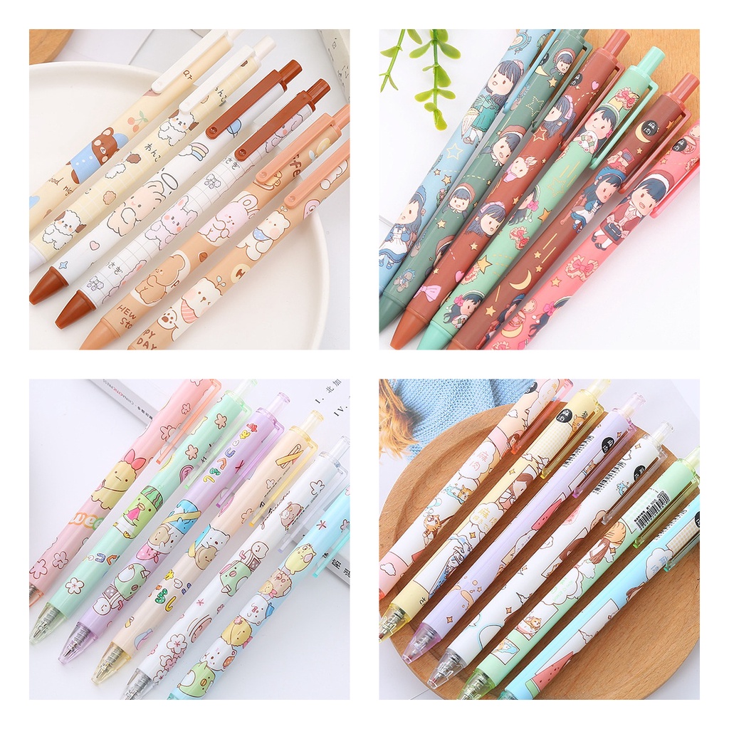 

Pulpen Mekanik Pen Karakter Girl Korean Cartoon Gel Satuan Pena Lucu Unik Murah Bolpen