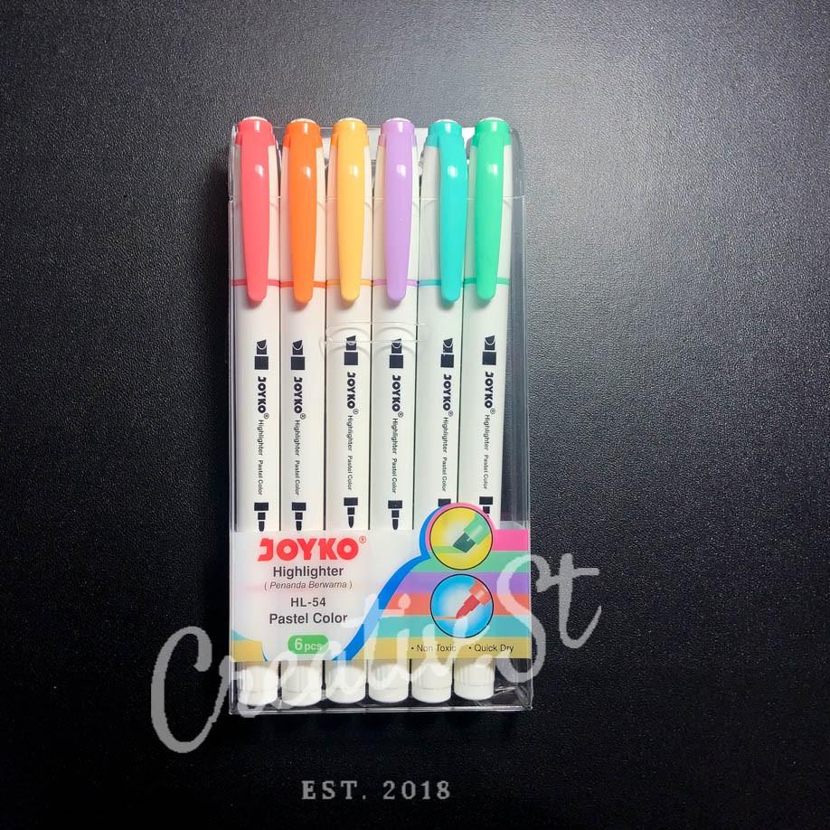 

¥ Highlighter PASTEL Colour Joyko (Hl 54) 6 Color う