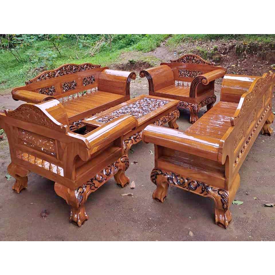 Kursi Tamu Ukir JeparaMadura Kuku Macan Jumbo