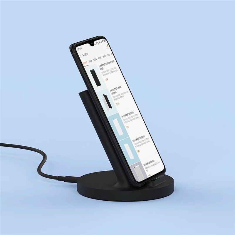 Xiaomi Vertical Wireless Charger with Flash Charging Qi Horizontal 20W - WPC02ZM - Black