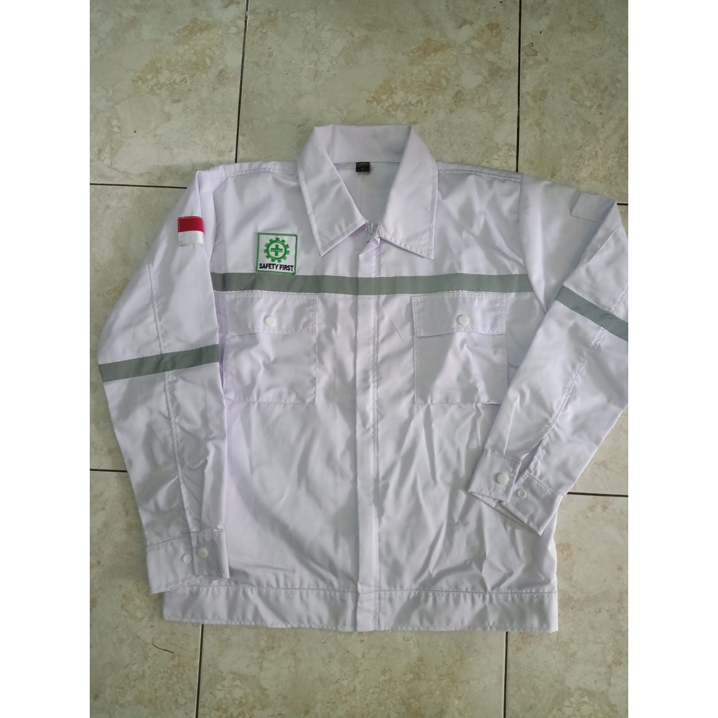 Wearpack Safety Atasan Polos | Baju Proyek | Seragam Bengkel