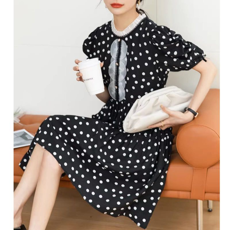 MDLV ~ 1998# Lara Polkadot Mini Dress Premium Fashion Import