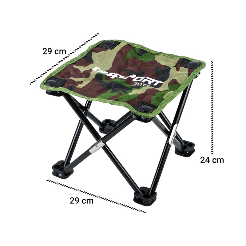 TaffSPORT Kursi Lipat Mancing Kotak Desain Army - ZDY01 - Camouflage