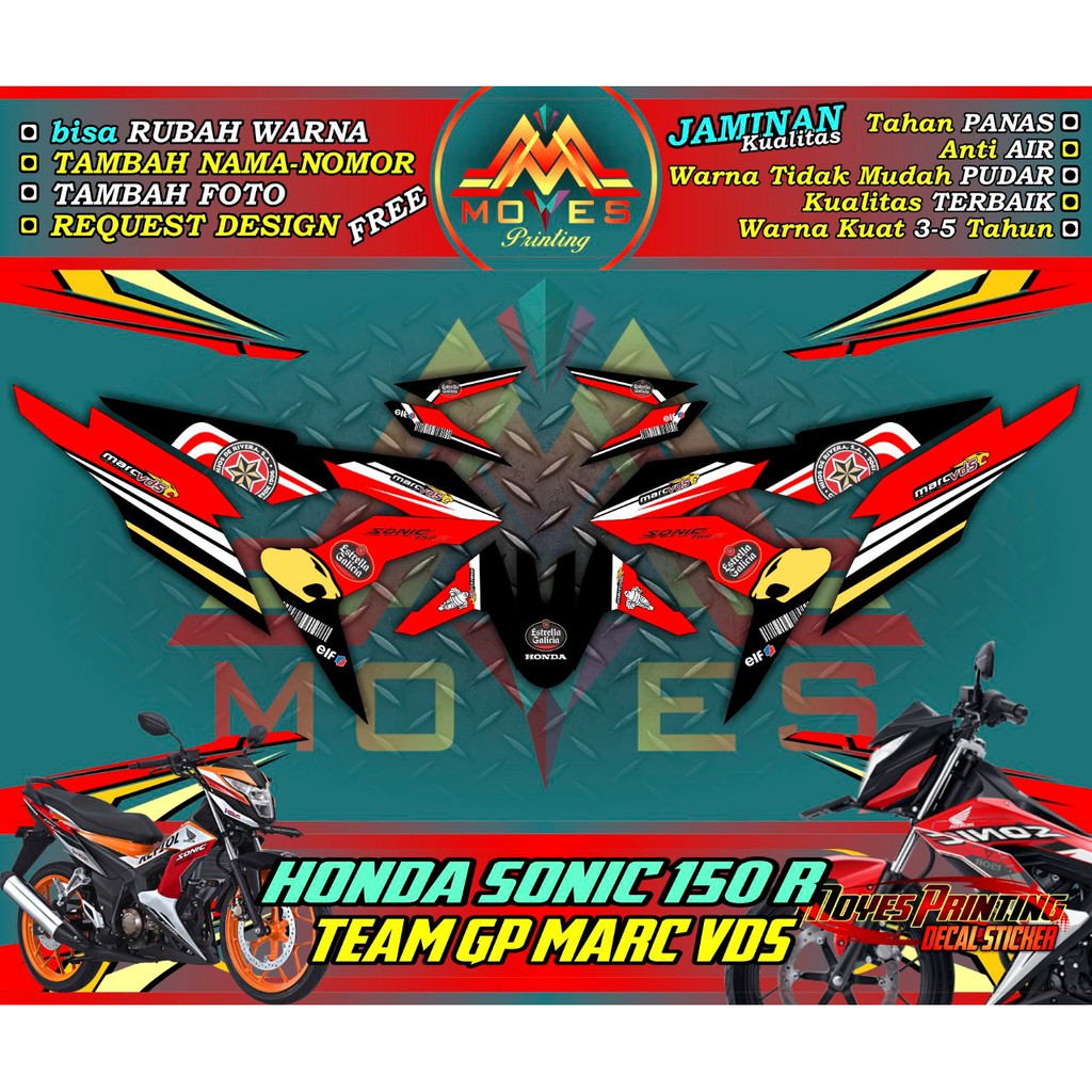 stiker sonic decal stiker sonic stiker motor sonic stiker full body motor sonic
