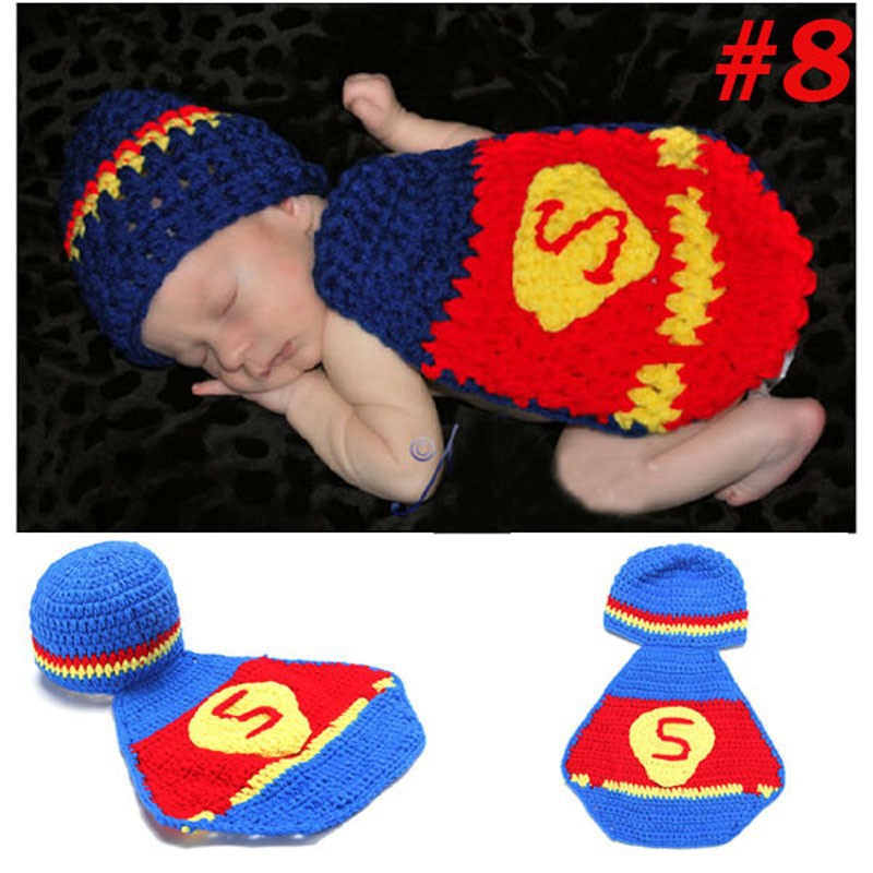 newborn baby photo costume/ kostum bayi /photo booth superman