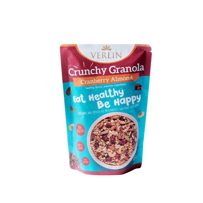 

CRUNCHY GRANOLA CRANBERRY ALMOND