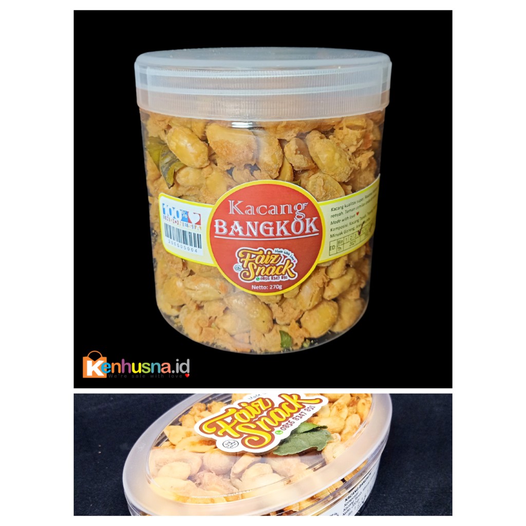 

Kacang Bangkok Premium Kemasan Toples Bulat 270g / Oval 180g