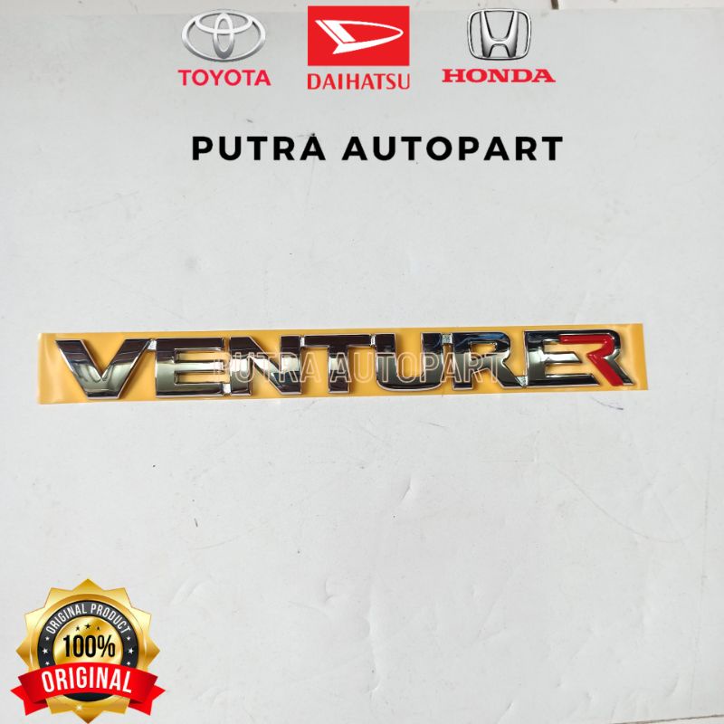 emblem tulisan VENTURER original