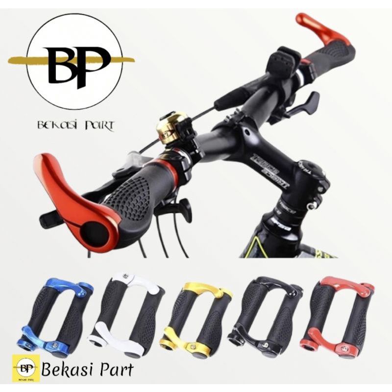 Handgrip sepeda mtb model tanduk 2pcs handlock