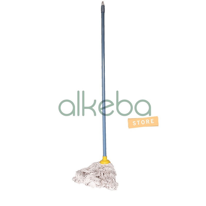 Mop Set Cleantex Bulat Kain Pel gagang panjang