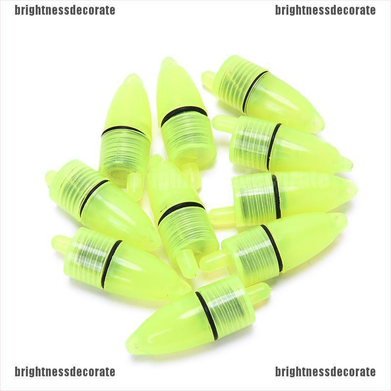 brigid 10 Pcs Pelampung Pancing dengan Lampu LED dan Alarm Peringatan