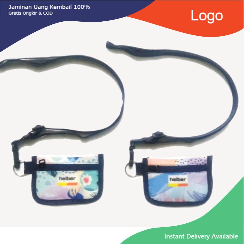 Dompet Kalung Tas Leher Sako Wallet Sako Grid