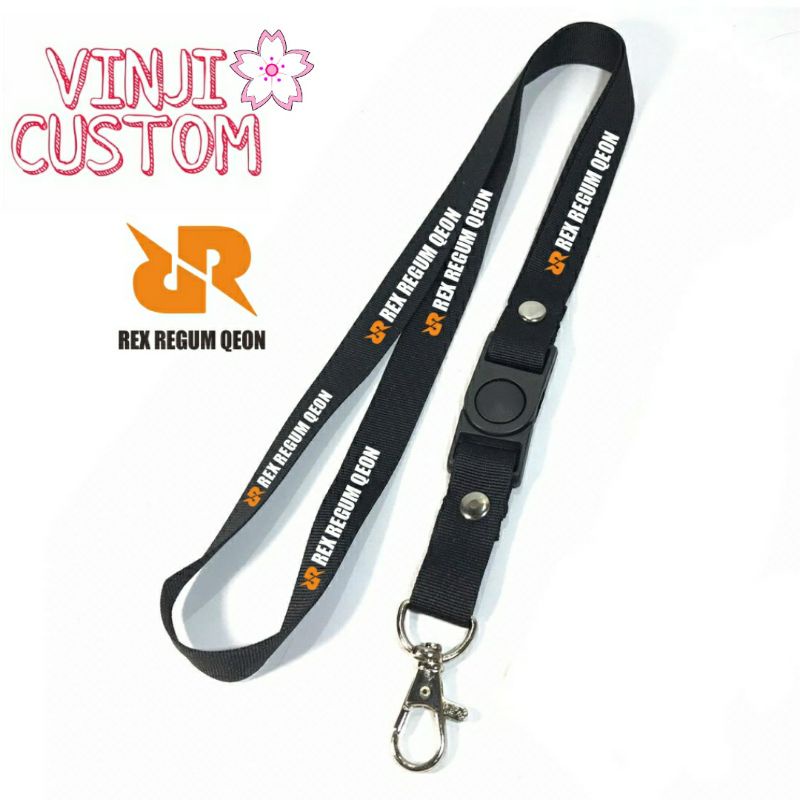 

lanyard REX REGUM gantungan kunci DISTRO / tali lanyard gantungan leher id card name tag kartu nama