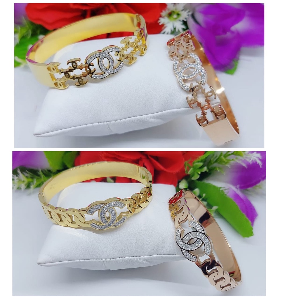 Titanium gelang permata  Perhiasan Fashion wanita 0047