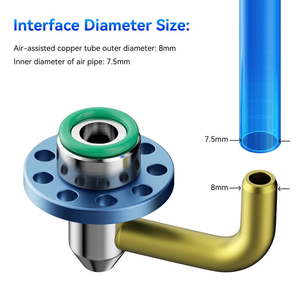 Sculpfun S9 Air Assist Nozzle Kit Dengan Pompa Udara Versi EU 220V Bahan Full Metal