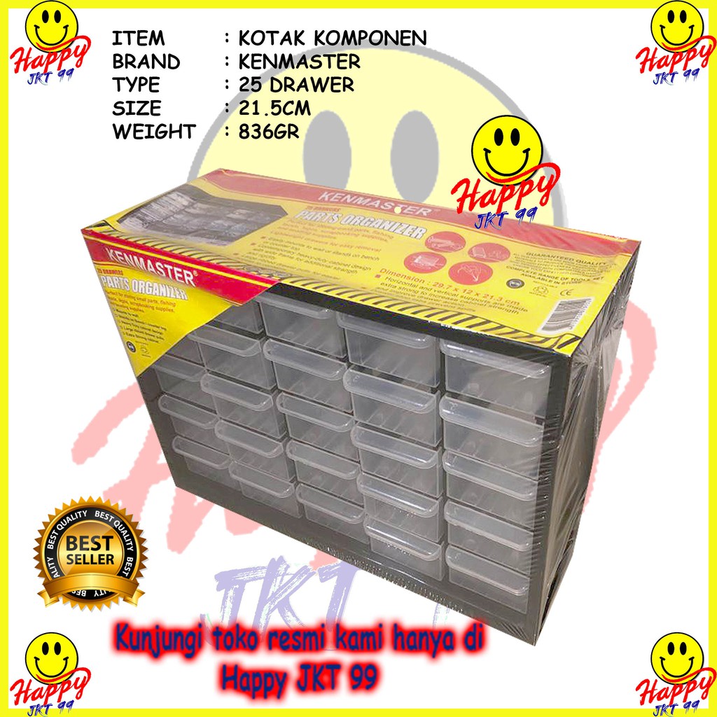 [ HAPPY JKT 99 ] RAK BOX MULTI KOMPONEN KERAJINAN TANGAN BAHAN PLASTIK KUAT KUALITAS BAGUS