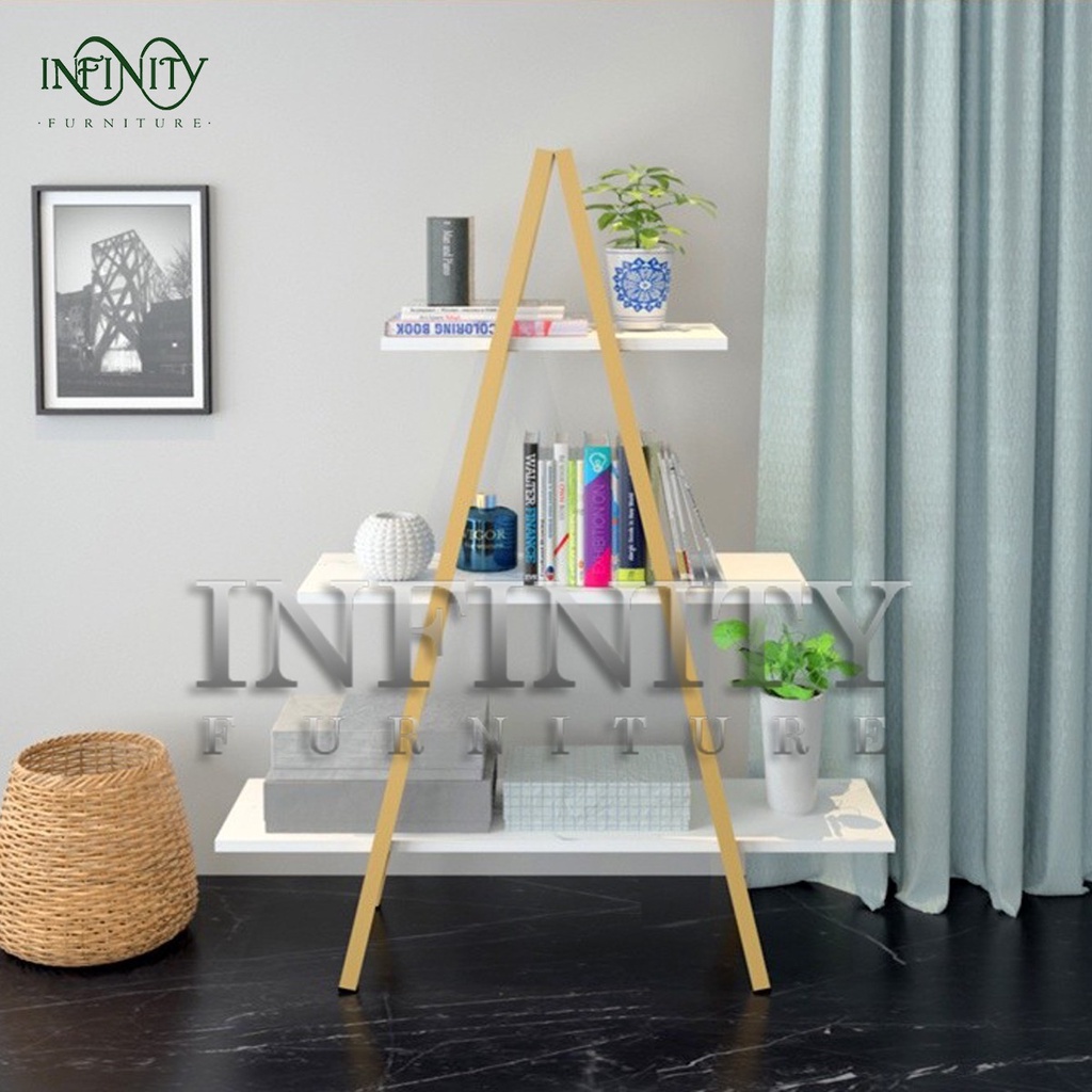 Rak Pajangan GIO warna Gold Emas