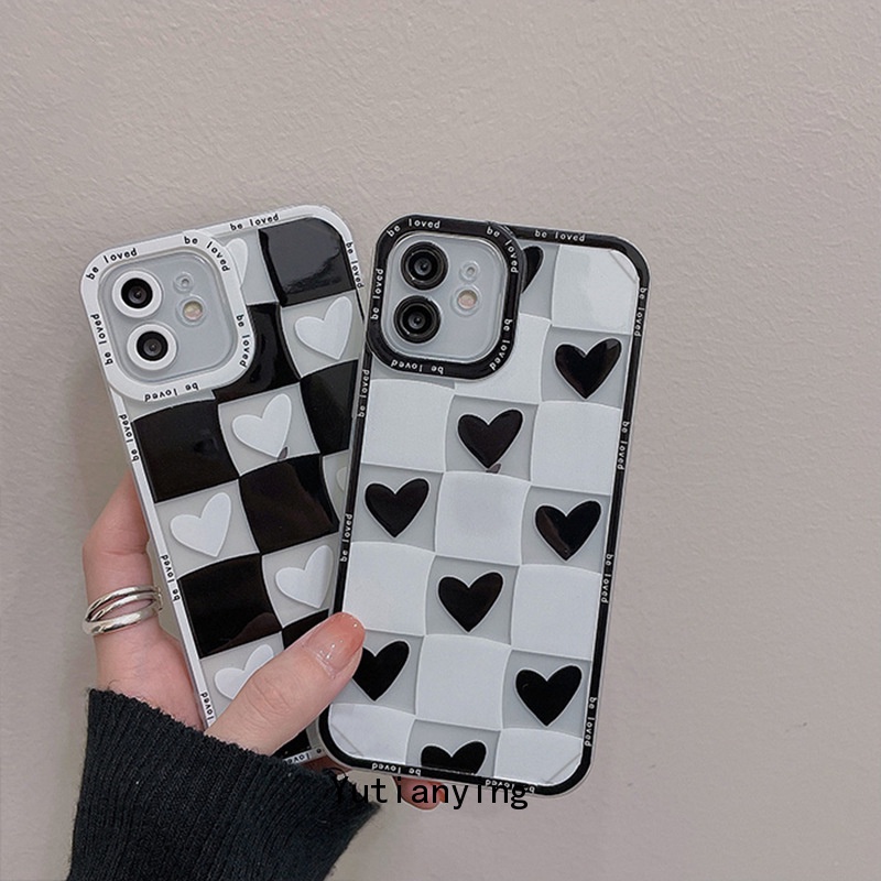 Case Pasangan Motif Hati Untuk Oppo A95 A12 A15 A55 A74 A57 2022 Reno 8 7 7Z 4 4Lite A76 A31 A52 A16K Reno 5 7 6 5 4F 52 A72 A9 A716 Cover Pelindung Ukuran A53 A15S A5S A31