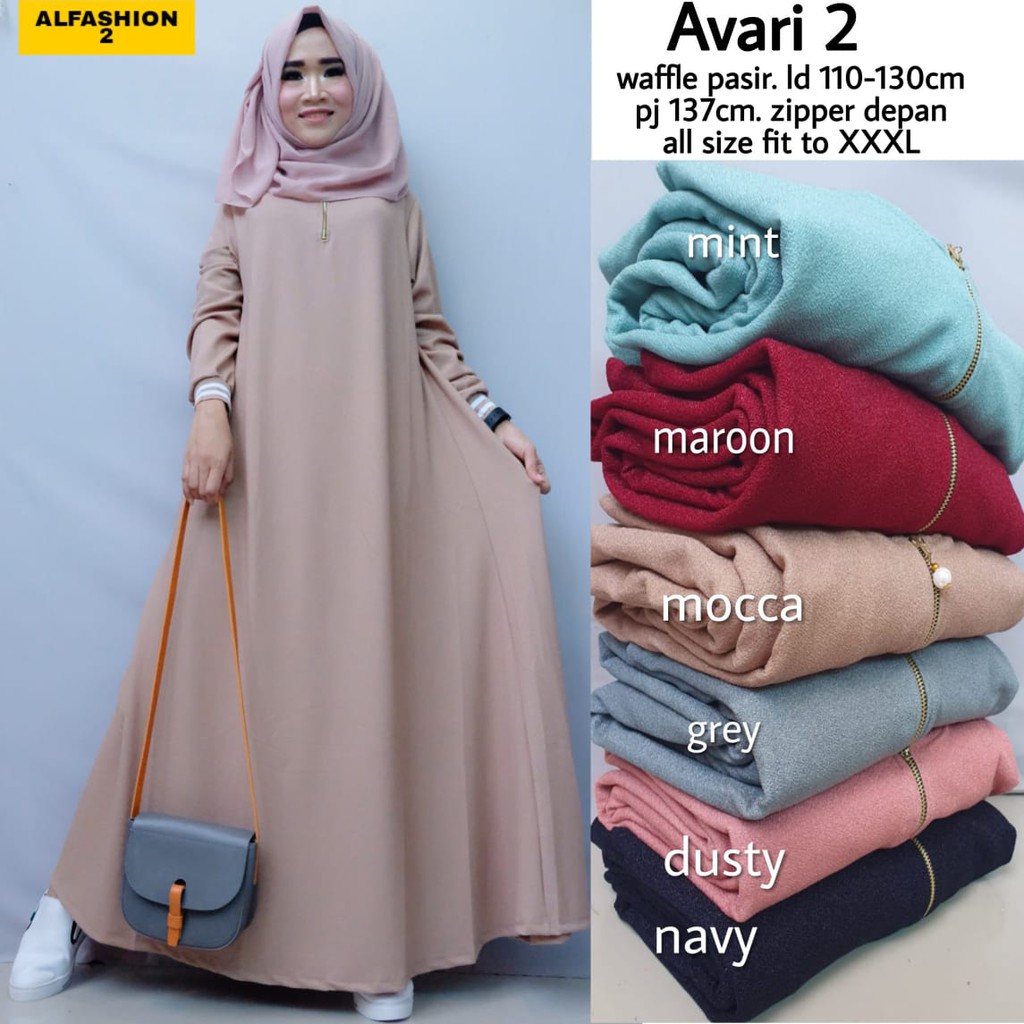 Avari Gamis By Alfashion2 | Suplier Hijab Solo| Grosir