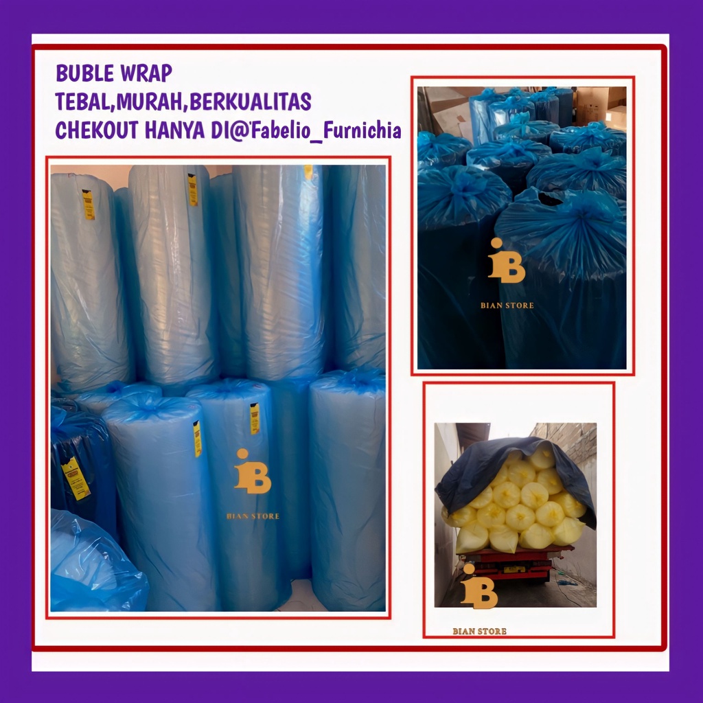 BUBBLE WRAP 125 x 50M 3KG GRATIS ONGKIR