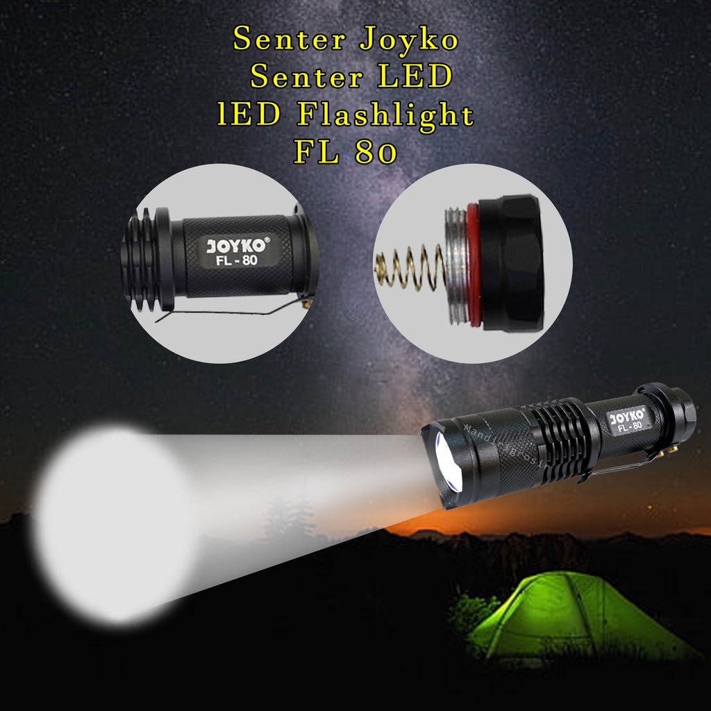 Senter Joyko * Senter LED * lED Flashlight * FL 80