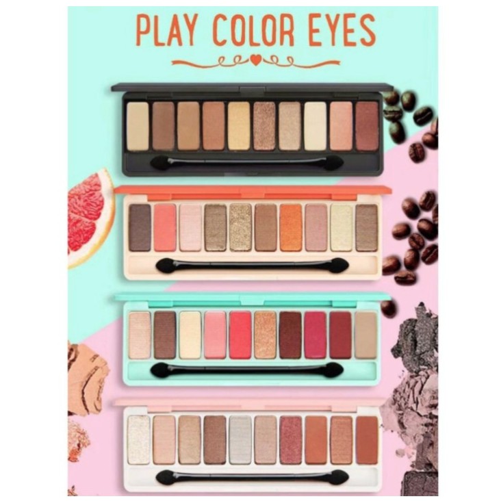 LAMEILA PLAY COLOR - Palet Eyeshadow 12 Warna Shimmer Tahan Lama Anti Air LA004 3596