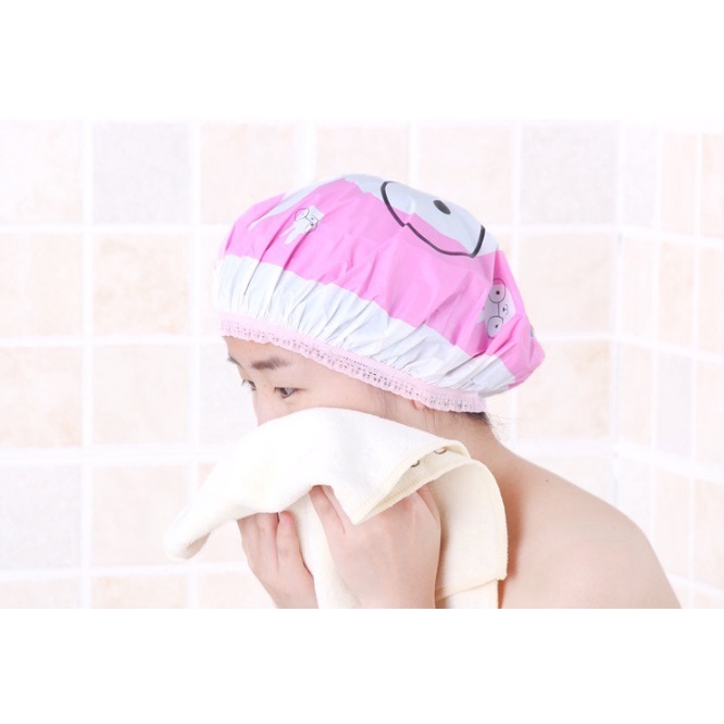 Shower Cap / Penutup Rambut Mandi Motif Animal