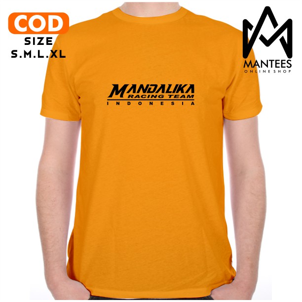 Kaos Baju Motor MANDALIKA Moto GP tulisan Kaos Otomotif - MANTEES