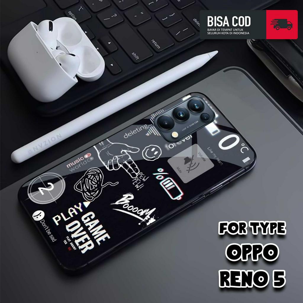 Case OPPO RENO 5 - MOTIF NASA TICKET - Casing OPPO RENO 5 TERBARU 2023 - Hardcase Premium Glossy - S