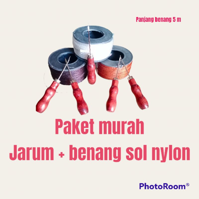 Paket hemat jarum dan benang sol nylon