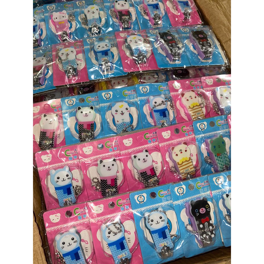 Gunting Kuku Karakter Lucu / Nail Clippers Ukuran Kecil Souvenir Ready