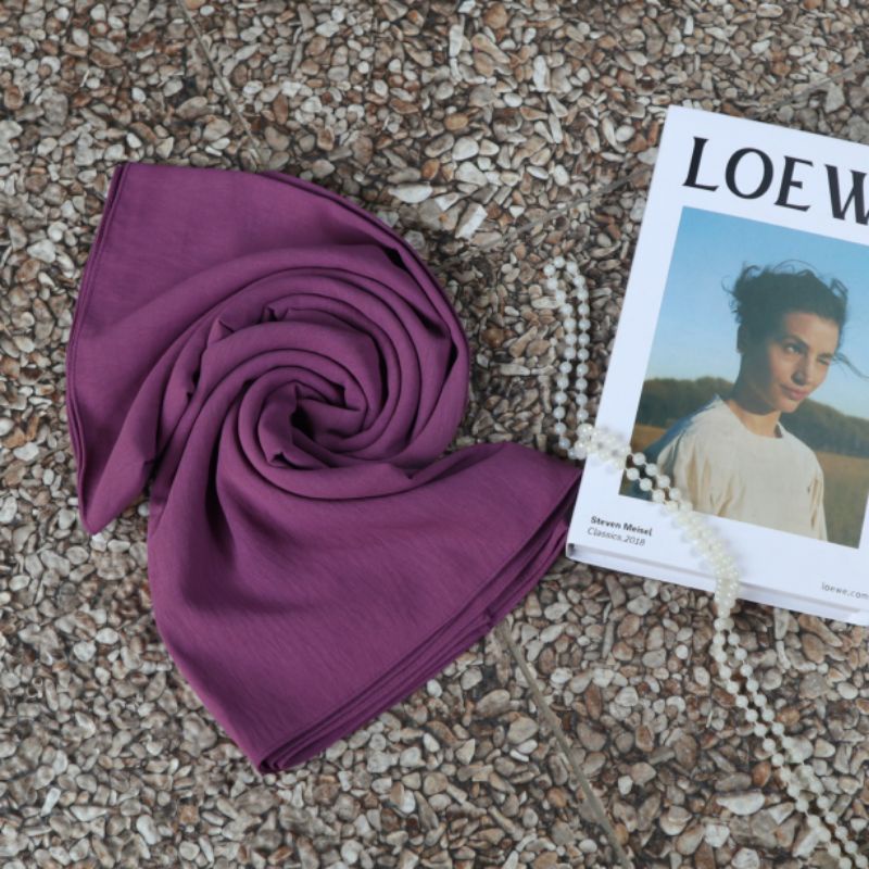 PASHMINA CRINKLE AIRFLOW COTTON SHAWL PREMIUM | PASMINA-Lavender