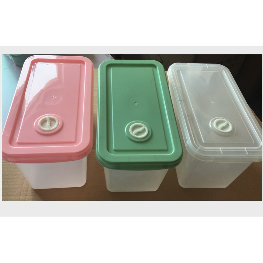 Adda Home - Toples Kulkas Bening Kotak Penyimpanan Makanan Sayur Daging Ikan Ada Pegangan Tangan