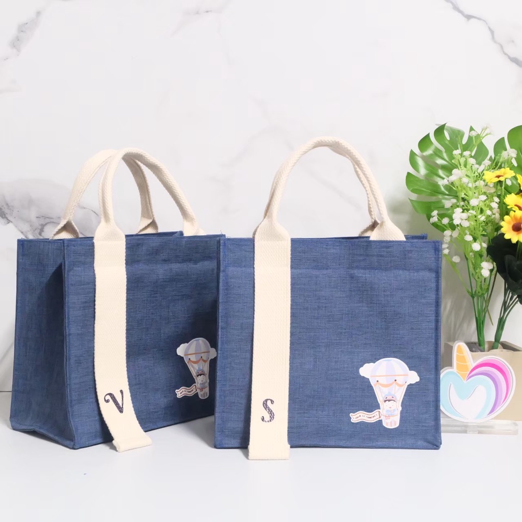 MJ ECO CANVAS (patch print) /TAS ULTAH/ SOUVENIR PROMOSI / POUCH SKINCARE / AQIQAH / TASYAKURAN/ MAN