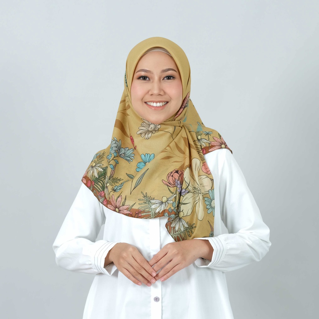 HIJAB DEENAY AZRINA GOLD ORIGINAL TERBARU VOAL ULTRAFINE GLOSSY